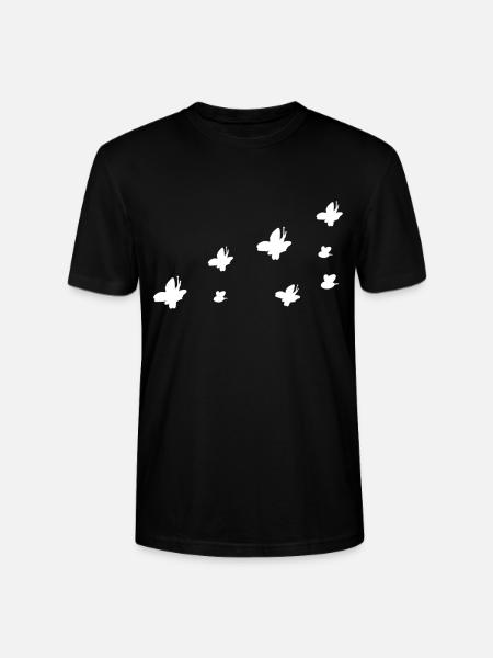 insects symbol butterfly bee fly - Stanley/Stella CRAFTER Unisex Organic T-Shirt - black