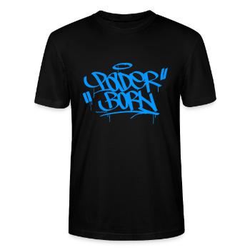 Paderborn Graffiti Style - Stanley/Stella CRAFTER Unisex Organic T-Shirt - black - Front - Alina (178cm) & Michal (187cm)