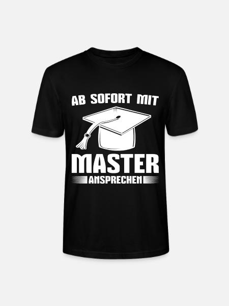 Masterprüfung bestanden Mastertitel Master - Stanley/Stella Unisex Bio-T-Shirt CRAFTER - Schwarz