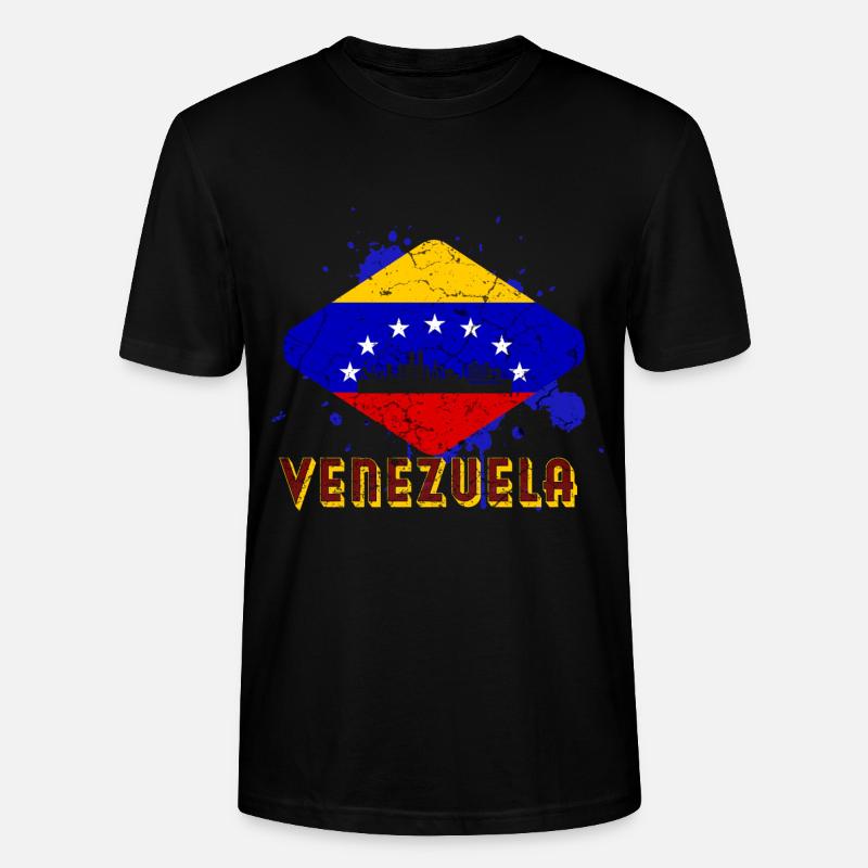Drapeau du Venezuela - T-shirt bio CRAFTER Stanley Stella Unisexe - noir