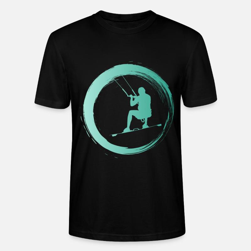 Sporty Hobby Leidenschaft Kiteboard - Stanley/Stella Unisex Bio-T-Shirt CRAFTER - Schwarz
