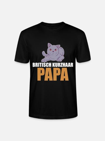 Britisch Kurzhaar Katze - Stanley/Stella Unisex Bio-T-Shirt CRAFTER - Schwarz