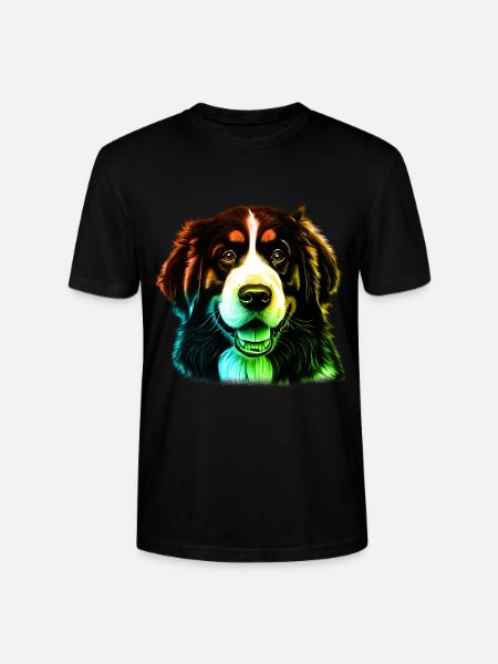 Bernadin Dog - Stanley/Stella CRAFTER Unisex Organic T-Shirt - black