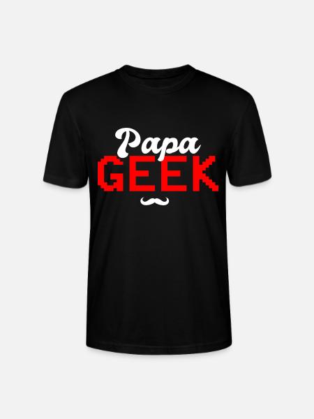 Geeky Dad Gift Dad - Stanley/Stella CRAFTER Unisex Organic T-Shirt - black