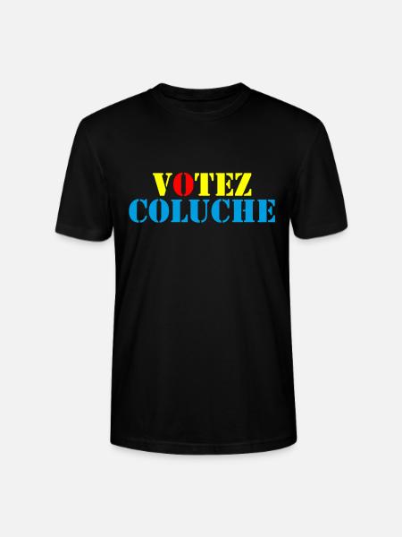 Votez Coluche 01 - T-shirt bio CRAFTER Stanley Stella Unisexe - noir