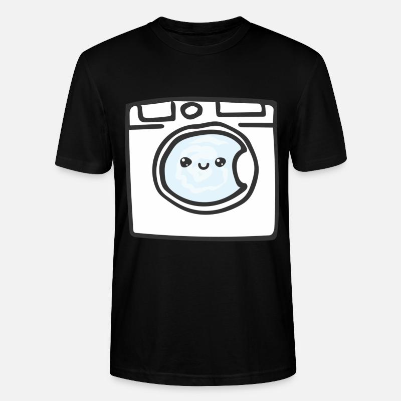 Waschmaschine - Stanley/Stella Unisex Bio-T-Shirt CRAFTER - Schwarz