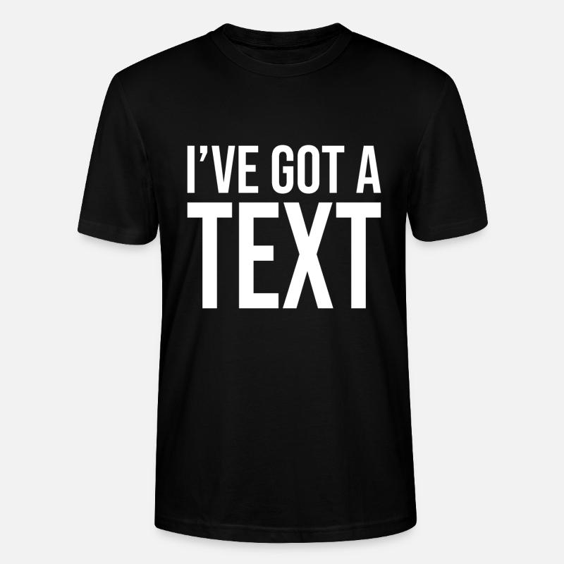 Ich habe einen Text - Stanley/Stella Unisex Bio-T-Shirt CRAFTER - Schwarz