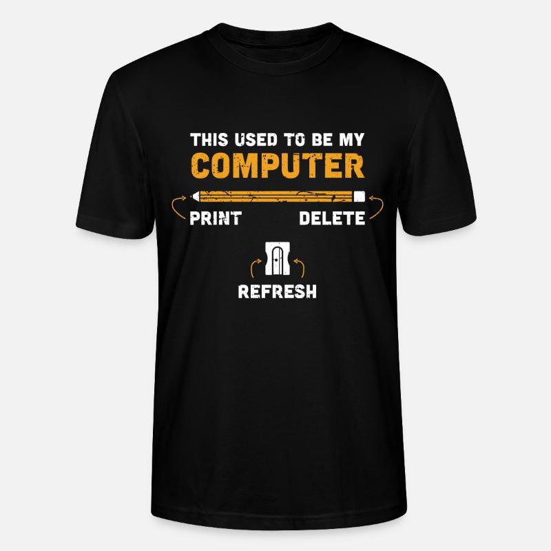 Rentner Computer - Stanley/Stella Unisex Bio-T-Shirt CRAFTER - Schwarz