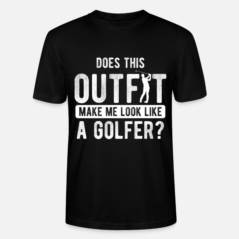 Golfplatz zum Golfen Golf - Stanley/Stella Unisex Bio-T-Shirt CRAFTER - Schwarz