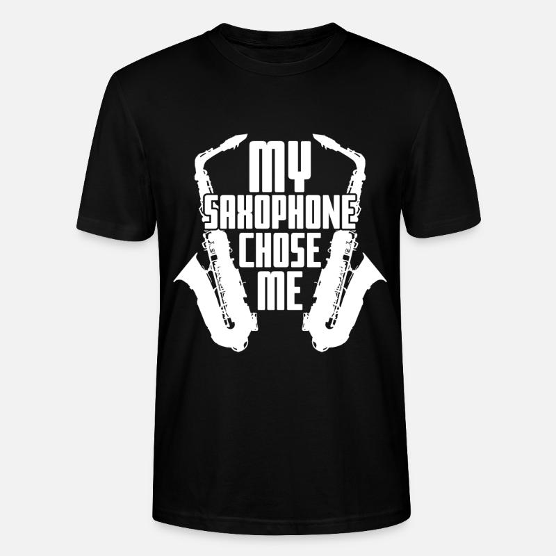 Jazz Saxophon - Stanley/Stella Unisex Bio-T-Shirt CRAFTER - Schwarz