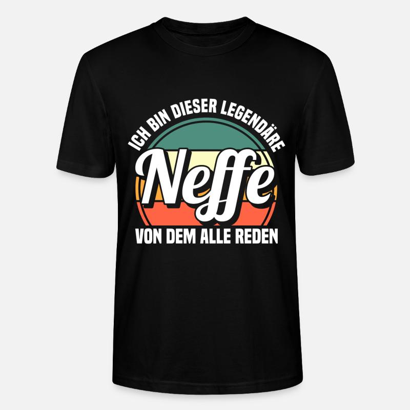 Neffe - Stanley/Stella Unisex Bio-T-Shirt CRAFTER - Schwarz