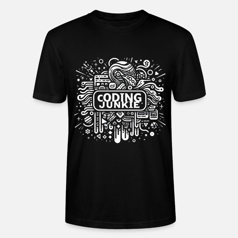 Coding Junkie 17 - Stanley/Stella Unisex Bio-T-Shirt CRAFTER - Schwarz