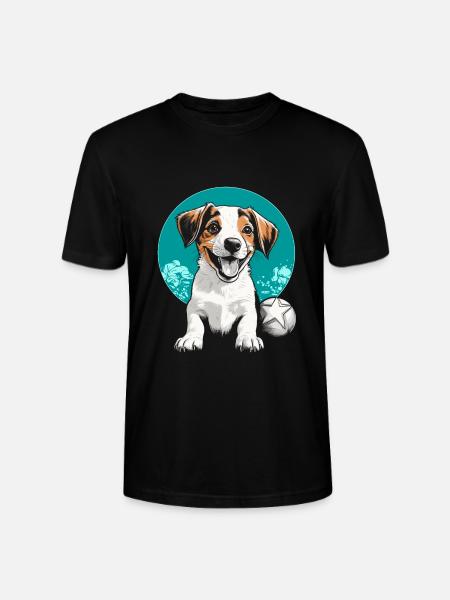 Jack Russel - Stanley/Stella Unisex Bio-T-Shirt CRAFTER - Schwarz