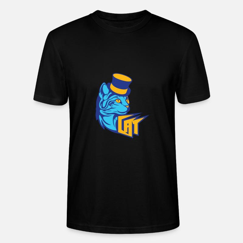 Chat bleu / chat bleu - T-shirt bio CRAFTER Stanley Stella Unisexe - noir