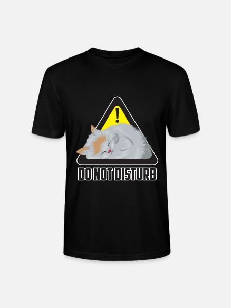 Do not disturb cat / cat - Stanley/Stella CRAFTER Unisex Organic T-Shirt - black