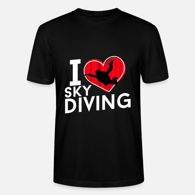 J'adore le parachutisme - T-shirt bio CRAFTER Stanley Stella Unisexe - noir
