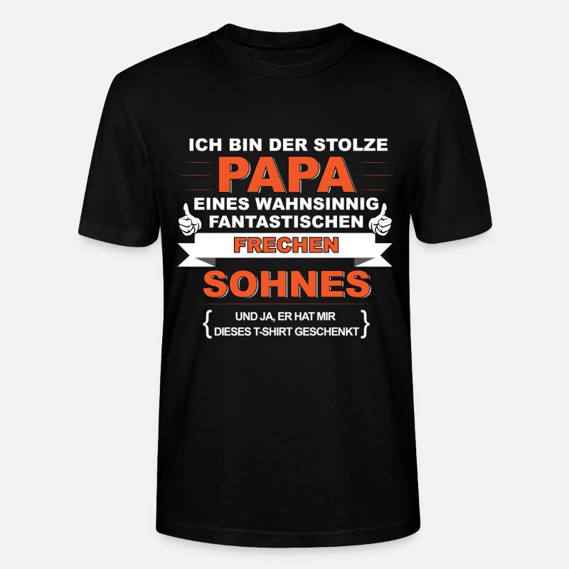 papa sohn - Stanley/Stella Unisex Bio-T-Shirt CRAFTER - Schwarz