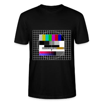 Testbild Retro Vintage - Stanley/Stella Unisex Bio-T-Shirt CRAFTER - Schwarz - Vorne - Alina (178cm) & Michal (187cm)
