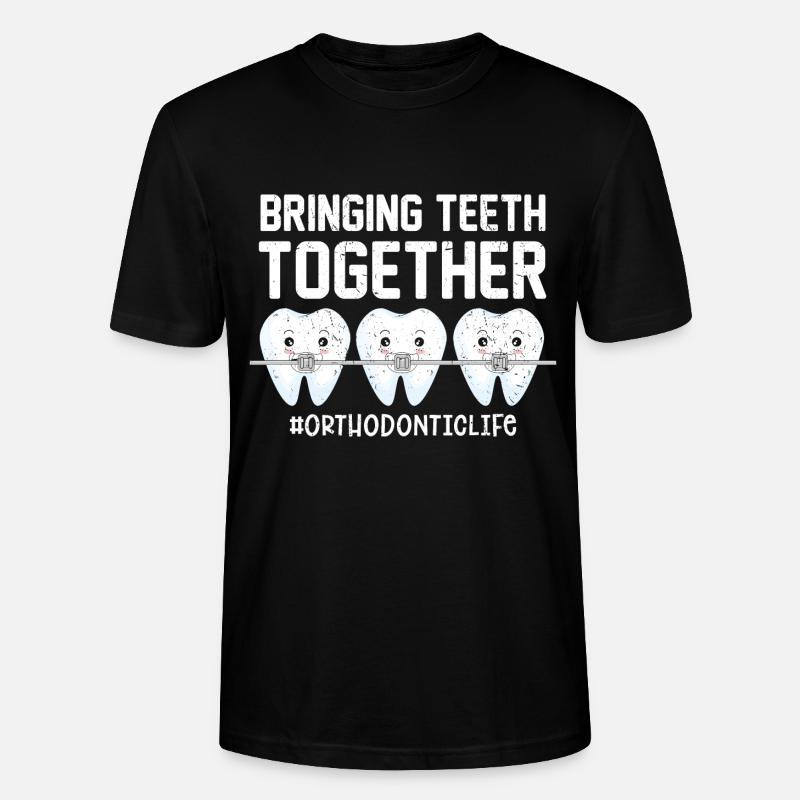 orthodontiste - T-shirt bio CRAFTER Stanley Stella Unisexe - noir