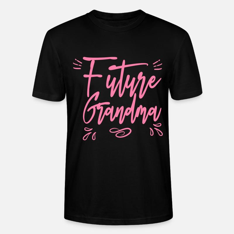 Zukünftige Oma Großmama Omi Großmutter - Stanley/Stella Unisex Bio-T-Shirt CRAFTER - Schwarz