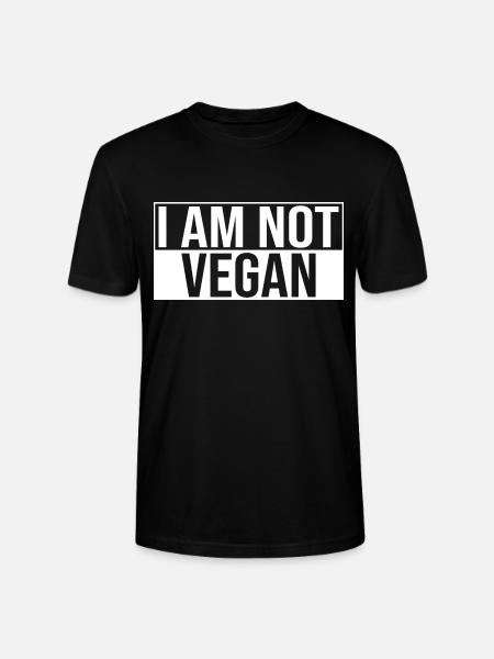 I Am Not Vegan - Stanley/Stella CRAFTER Unisex Organic T-Shirt - black
