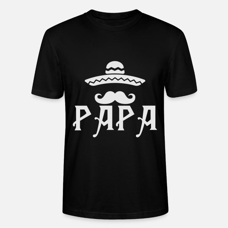 PAPI - T-shirt bio CRAFTER Stanley Stella Unisexe - noir
