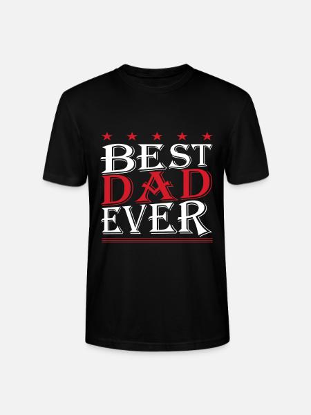 Best Dad ever - Stanley/Stella CRAFTER Unisex Organic T-Shirt - black