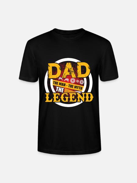 Far Manden Myten Legenden - Stanley Stella CRAFTER unisex økologisk-T-shirt - sort