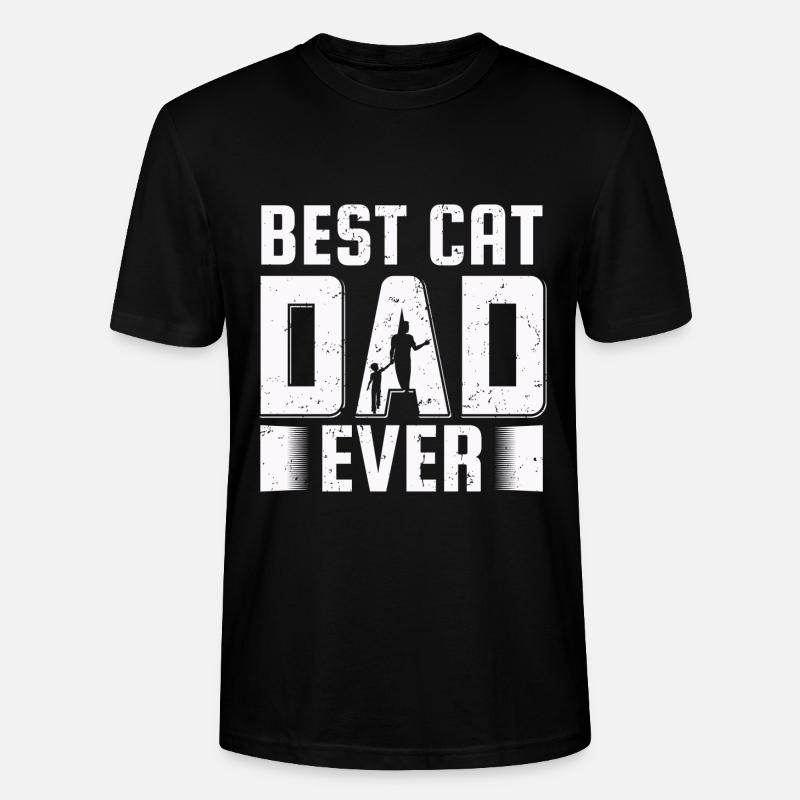 Le père de Cat - T-shirt bio CRAFTER Stanley Stella Unisexe - noir