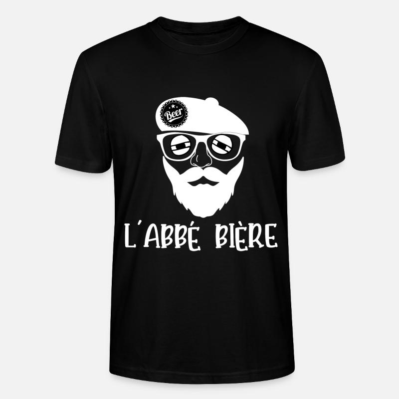 l'abbé bière - T-shirt bio CRAFTER Stanley Stella Unisexe - noir