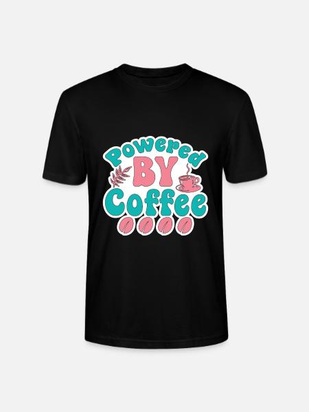 mum powered by coffee - Stanley/Stella CRAFTER Unisex Organic T-Shirt - black