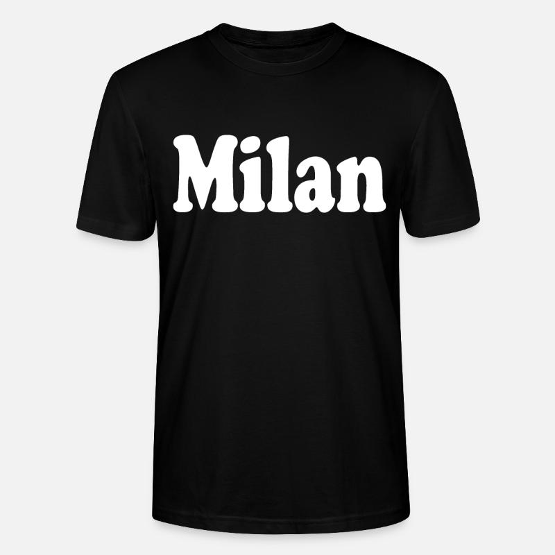 milan mailand milano - Stanley/Stella Unisex Bio-T-Shirt CRAFTER - Schwarz