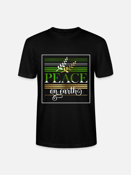 Peace on earth - Stanley/Stella CRAFTER Unisex Organic T-Shirt - black