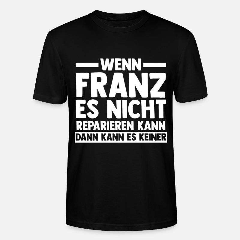 Franz - Stanley/Stella Unisex Bio-T-Shirt CRAFTER - Schwarz