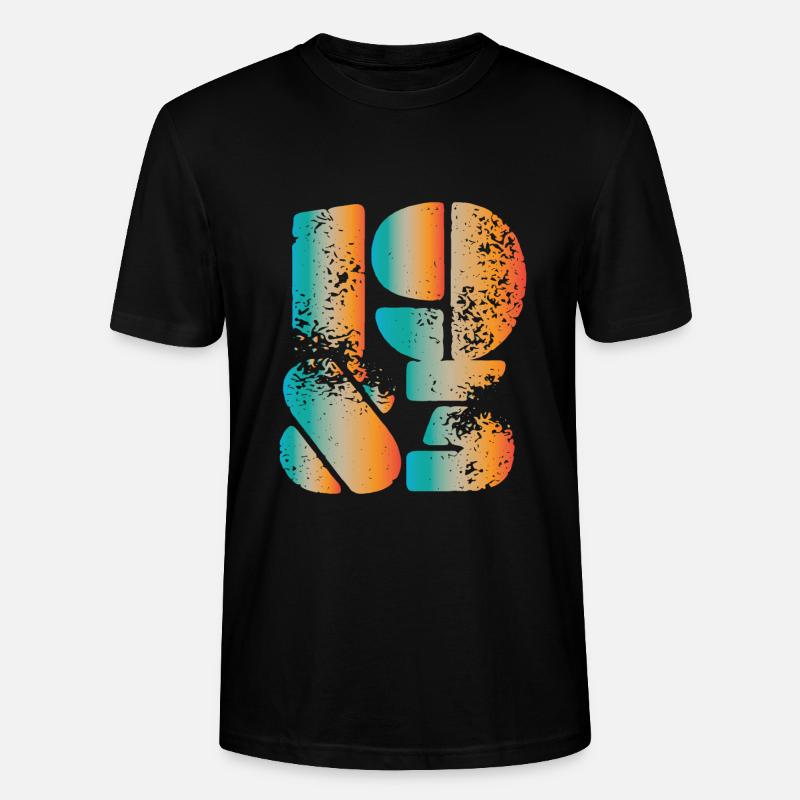 1983 40e anniversaire - T-shirt bio CRAFTER Stanley Stella Unisexe - noir