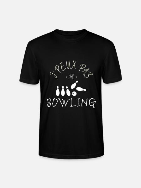 J'peux pas j'ai bowling - T-shirt bio CRAFTER Stanley Stella Unisexe - noir