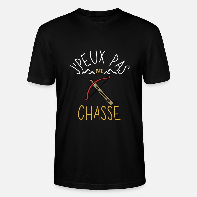 J'peux pas j'ai chasse - T-shirt bio CRAFTER Stanley Stella Unisexe - noir