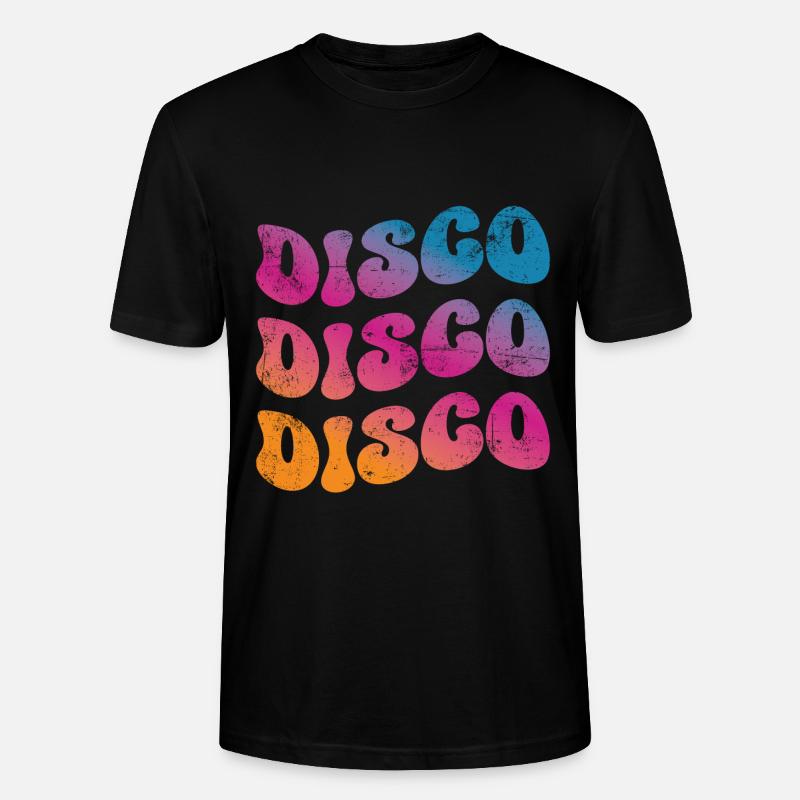 Disco Retro - Stanley/Stella Unisex Bio-T-Shirt CRAFTER - Schwarz