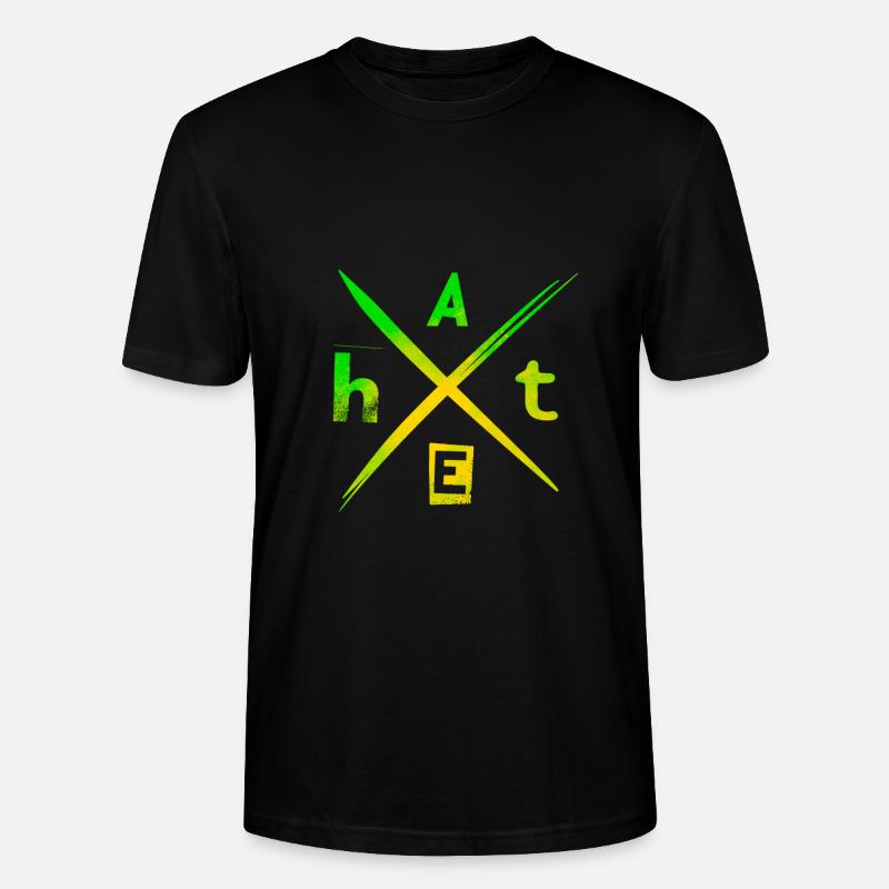H A T E hate - T-shirt bio CRAFTER Stanley Stella Unisexe - noir