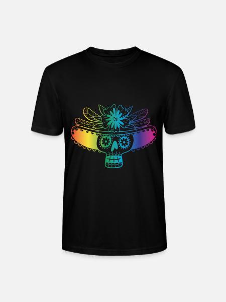5 de mayo Crâne - T-shirt bio CRAFTER Stanley Stella Unisexe - noir