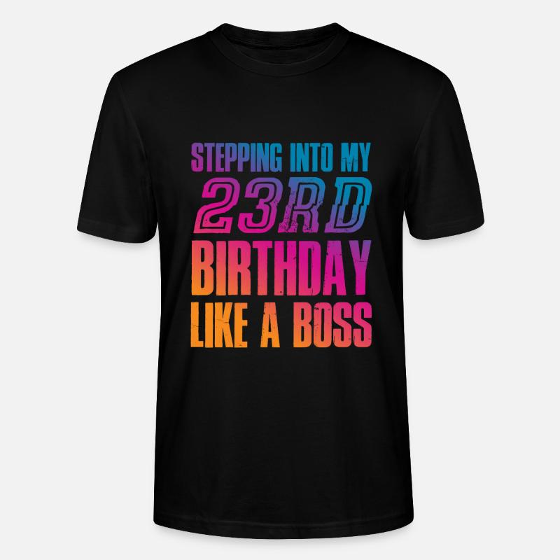 23e anniversaire 23 ans cadeau - T-shirt bio CRAFTER Stanley Stella Unisexe - noir