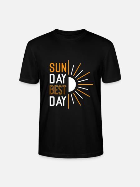 sunday best day - Stanley/Stella CRAFTER Unisex Organic T-Shirt - black