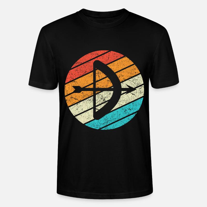 Bogen Schießen Geschenk Spruch Bogenschießen - Stanley/Stella Unisex Bio-T-Shirt CRAFTER - Schwarz