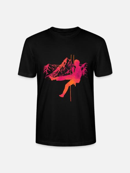 Climbing climbing art climber / climber - Stanley/Stella CRAFTER Unisex Organic T-Shirt - black