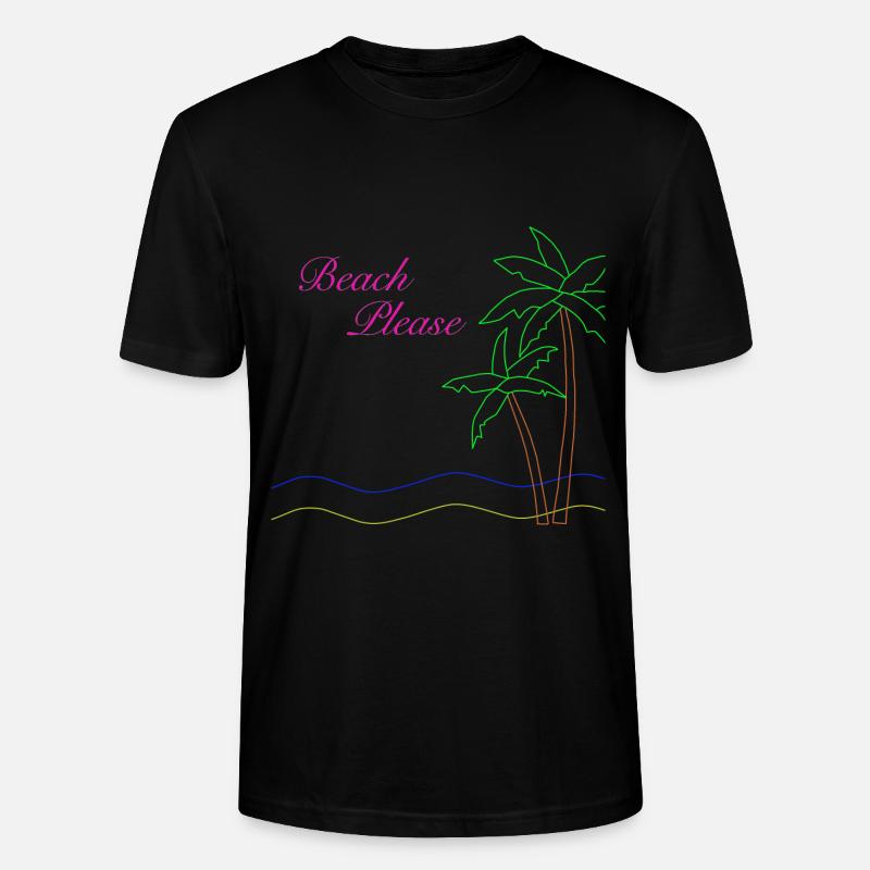 Beach Please - Stanley/Stella Unisex Bio-T-Shirt CRAFTER - Schwarz