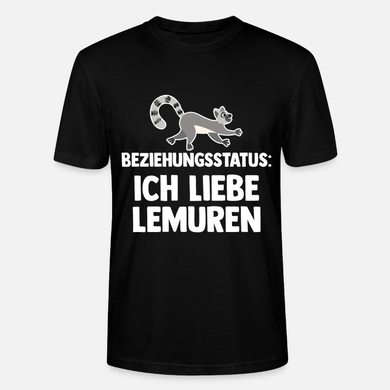 Lemur - Stanley/Stella Unisex Bio-T-Shirt CRAFTER - Schwarz
