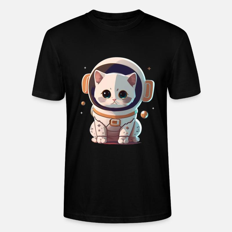 Niedlicher Chatstronaut #2 - Stanley/Stella Unisex Bio-T-Shirt CRAFTER - Schwarz