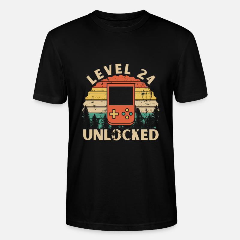 Level 24 Unlocked - T-shirt bio CRAFTER Stanley Stella Unisexe - noir