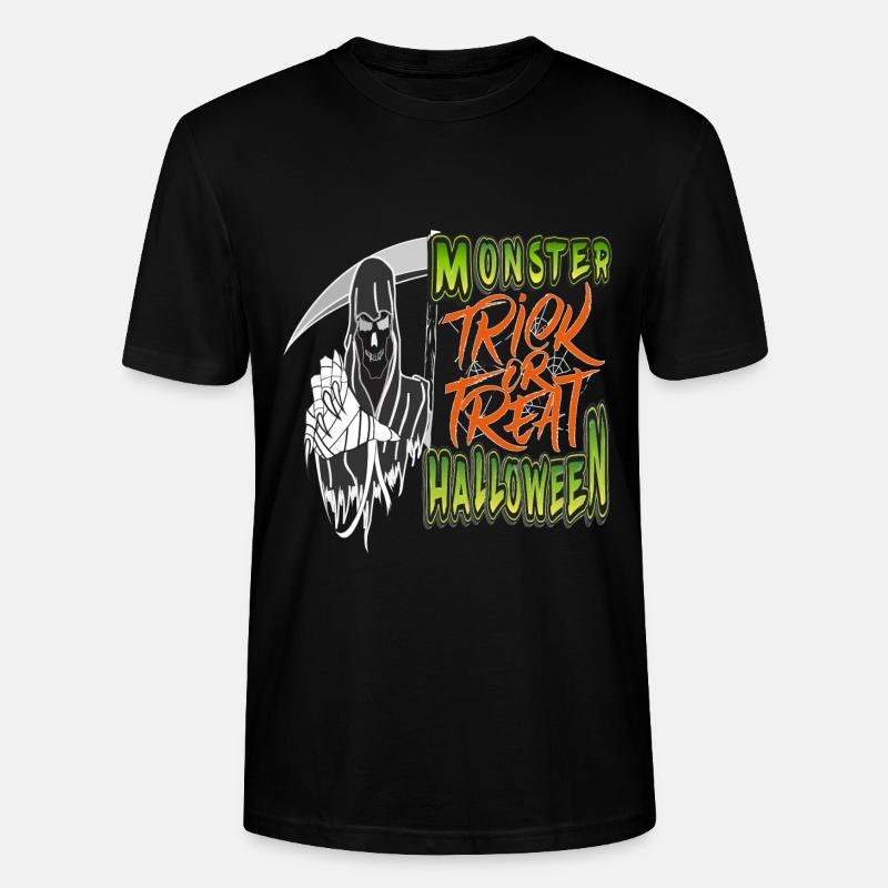 Monster Halloween Süßes oder Saures - Stanley/Stella Unisex Bio-T-Shirt CRAFTER - Schwarz