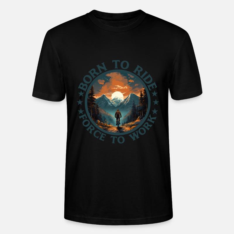 Mountainbiker Downhill MTB Mountainbikes - Stanley/Stella Unisex Bio-T-Shirt CRAFTER - Schwarz